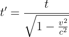 Space time equation symbol in latex