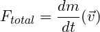 total force depend on variable mass