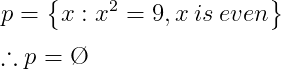 Empty set symbol using \O command.