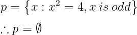 Empty set symbol using \emptyset command