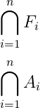 intersection symbol for n number of set.