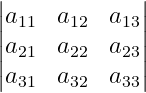 Matrix with vertical bars