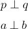 latex perpendicular symbol