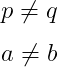 latex not equal symbol