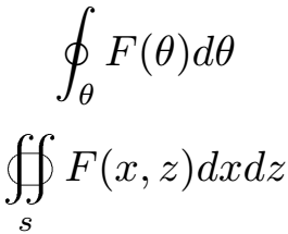 Close integral symbol by wasysym.