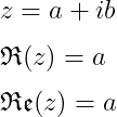 Latex real part symbol with amsfonts package