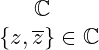 Symbol of complex number set.