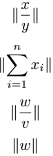 norm symbol