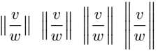 use four types big commands with \norm.