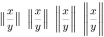 Use four types of big commands like \big, \Big, \bigg, and \Bigg as optional arguments with this command.