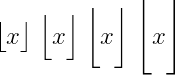 How To Write Floor Symbol X Or