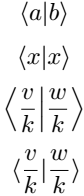 Use the physics package to denote bra-ket notation.