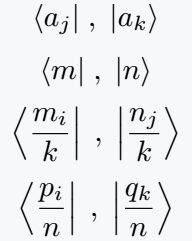 Bra and Ket notation