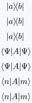 Related symbol like bra-ket notation.