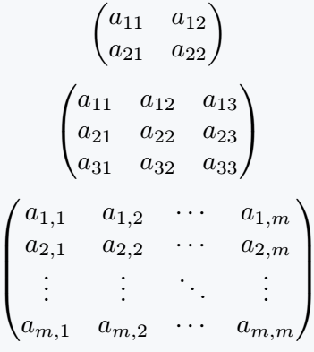 In this case, the elements of the matrix are bound by parenthesis.