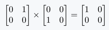 2*2 matrix multiplication.