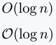 Big O notation.