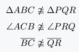 Not congruent symbol using mathabx package.