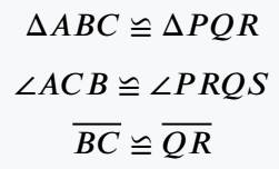 Back Congruent using stix package.