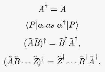 Hermitian adjoint output.