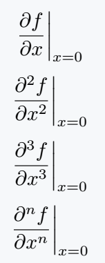 Evaluated bar with derivative.