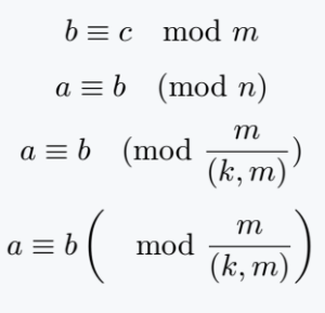 How do you write congruence modulo(mod n) in LaTeX? | Congruent modulo