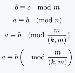 Congruence modulo using mathtools package.