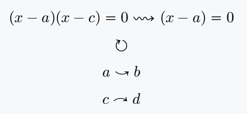 Right circle, curve, and squig arrow output.