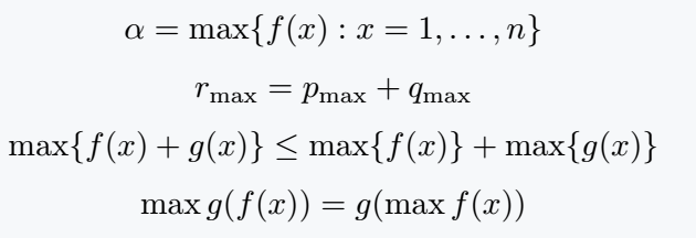Use max symbol as subscript in latex.
