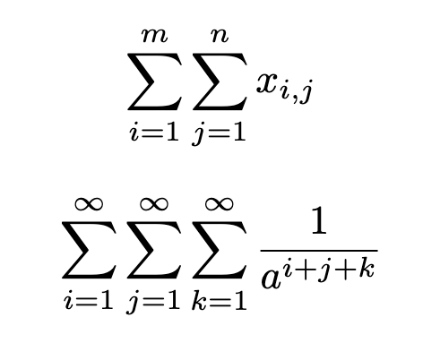 Use multiple sum command