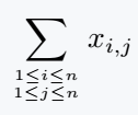 write two lines under your sum notation.