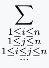 Use subarray environment in latex.