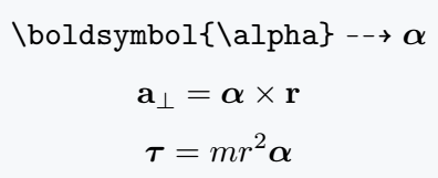 Use bold font of alpha symbol in latex.