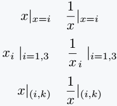 Use of different commands for single vertical bar.