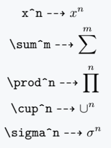 How to use superscript(power) in LaTeX?
