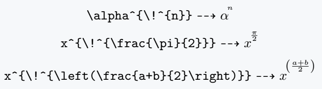 Use superscript a little higher in latex.