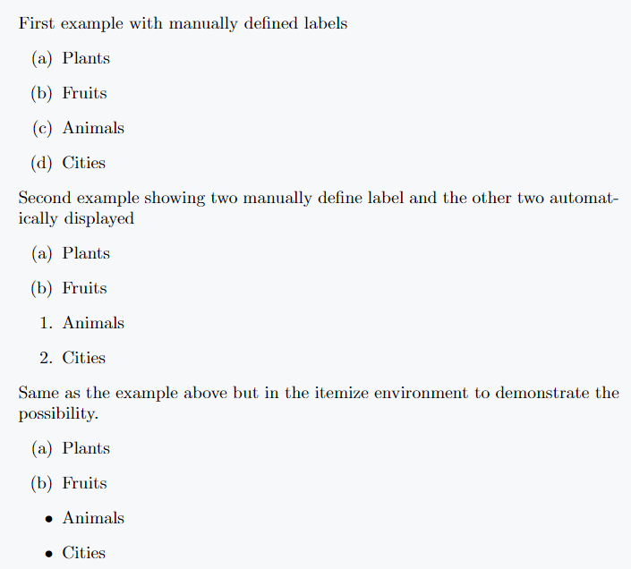 By looking at this image you can understand how mcq is crated by latex.