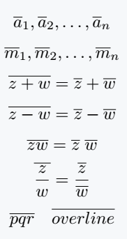 Complex number symbol.