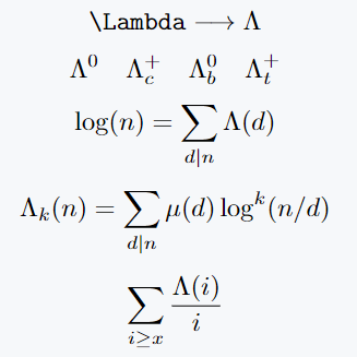 Big Lambda symbol use in latex.