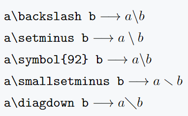 What is a Backslash?