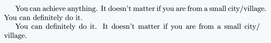 Use / and \slash command in latex.