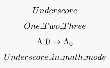Use underscore in math mode in latex.