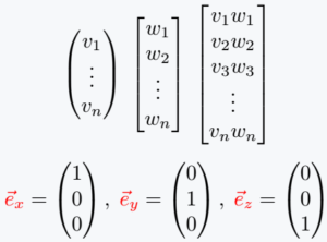 How do you represent a column vector in LaTeX? | Column matrix