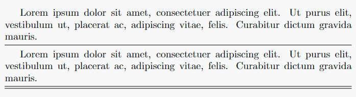 Use \hline command in latex.