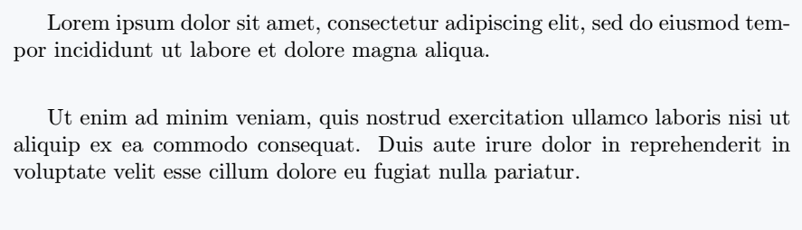 LaTeX, when using a paragraph, will have a light space before the first line of each paragraph. which is shown in this figure.