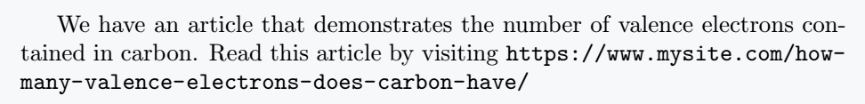 As shown in this figure, the link will break where the hyphen is present.