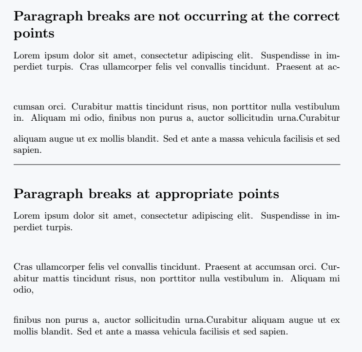 Inline space is used between paragraphs in this figure.