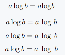 Spaces are added to both sides of this function.