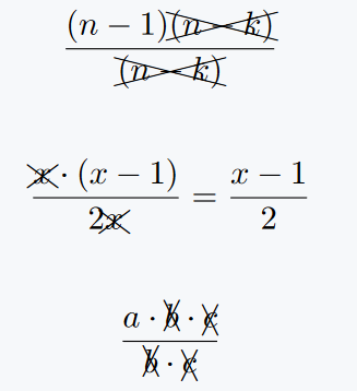 Use of cancel command.