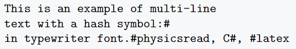 Symbol's font style is converted to a Typewriter font by \texttt command in latex.